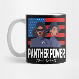 Black Panther Party American Flag Afro 1966 Mug